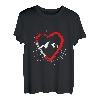 Karabiner Herz Berge T-Shirt Bergsteigen Wandern Klettern