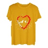 Karabiner Herz Berge T-Shirt Bergsteigen Wandern Klettern