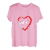 Karabiner Herz Berge T-Shirt Bergsteigen Wandern Klettern