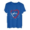 Karabiner Herz Berge T-Shirt Bergsteigen Wandern Klettern