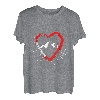 Karabiner Herz Berge T-Shirt Bergsteigen Wandern Klettern