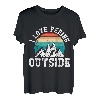 I love peeing outside lustig Wanderer Bergsteiger Bergfan T-Shirt
