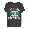 I love peeing outside lustig Wanderer Bergsteiger Bergfan T-Shirt