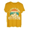 I love peeing outside lustig Wanderer Bergsteiger Bergfan T-Shirt