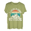 I love peeing outside lustig Wanderer Bergsteiger Bergfan T-Shirt