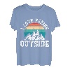 I love peeing outside lustig Wanderer Bergsteiger Bergfan T-Shirt