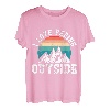 I love peeing outside lustig Wanderer Bergsteiger Bergfan T-Shirt
