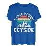 I love peeing outside lustig Wanderer Bergsteiger Bergfan T-Shirt