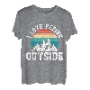 I love peeing outside lustig Wanderer Bergsteiger Bergfan T-Shirt