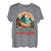 Naturburschen Still plays outside Bergsteiger lustig Berge T-Shirt