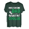 Herren Der Vater umarmt den Felsen wie ein normaler Vater, aber ein coolerer Kletterer T-Shirt