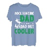 Herren Der Vater umarmt den Felsen wie ein normaler Vater, aber ein coolerer Kletterer T-Shirt