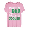 Herren Der Vater umarmt den Felsen wie ein normaler Vater, aber ein coolerer Kletterer T-Shirt
