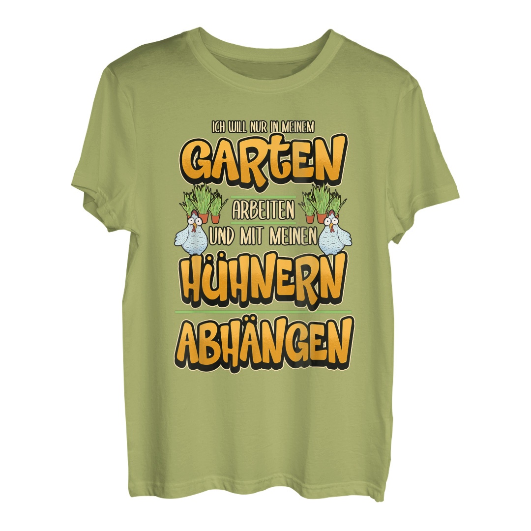 Gärtner Gartenspruch Hühner Lustig Spruch Geschenk TShirt Hapfox