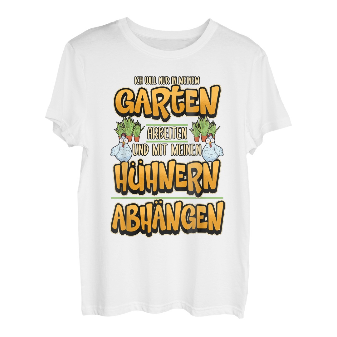 Gärtner Gartenspruch Hühner Lustig Spruch Geschenk TShirt Hapfox