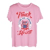 The Truck Has My Man I Have His Heart Truck Driver Trucker T-Shirt