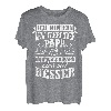 Herren Vatertag LKW Fahrer Bester Papa Papi Vater Familie Eltern T-Shirt