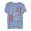Vintage Muskel Auto Kolben USA Flagge für patriotischen Mechaniker T-Shirt