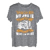Trucker My Job is Top Secret Funny Truck Driver Kostüm T-Shirt