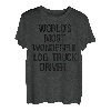 Weltweit wunderbarster Holz-LKW-Fahrer T-Shirt