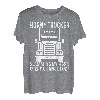 Herren Lustiger Semi -LKW -Fahrer T-Shirt