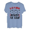 6 in einer Reihe zum Abschleppen - LKW-Fahrer, Transporter, Trucker T-Shirt
