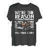 Lustiger Trucker Wir sind der Grund, warum Sie einen Stuff Driver Lover haben T-Shirt