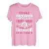 Weiblicher Lkw-Fahrer Natürlich arbeite ich nicht so hart wie Männer T-Shirt