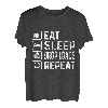 Eat Sleep Drop Loads Repeat Drivers Kostüm fahren T-Shirt
