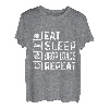 Eat Sleep Drop Loads Repeat Drivers Kostüm fahren T-Shirt