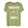 Trucker König LKW Fahrer Fernfahrer Geschenk T-Shirt