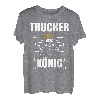Trucker König LKW Fahrer Fernfahrer Geschenk T-Shirt