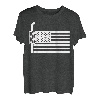 Amerikanische Flagge Semi Truck Auspuff LKW 18 Räder Trucker T-Shirt