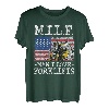 M.I.L.F. Man I Love Forklifts amerikanische Flagge Gabelstapler Fahrer T-Shirt
