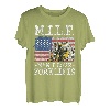 M.I.L.F. Man I Love Forklifts amerikanische Flagge Gabelstapler Fahrer T-Shirt