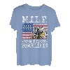 M.I.L.F. Man I Love Forklifts amerikanische Flagge Gabelstapler Fahrer T-Shirt