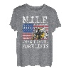 M.I.L.F. Man I Love Forklifts amerikanische Flagge Gabelstapler Fahrer T-Shirt