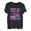 Trucker Wife Mom Life Blessed Life Muttertag T-Shirt