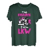 Echte Frauen fahren LKW Fahrerin Trucker Geschenk Spruch T-Shirt