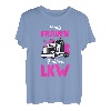 Echte Frauen fahren LKW Fahrerin Trucker Geschenk Spruch T-Shirt