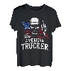 Amerikanischer Trucker für patriotischen LKW-Fahrer T-Shirt
