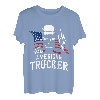 Amerikanischer Trucker für patriotischen LKW-Fahrer T-Shirt