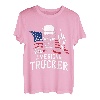 Amerikanischer Trucker für patriotischen LKW-Fahrer T-Shirt
