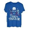 Amerikanischer Trucker für patriotischen LKW-Fahrer T-Shirt