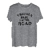 Damen Trucker Babe on the road LKW Fahrerin Truckerin Geschenk T-Shirt