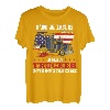 Trucker Truck Driver Dad Father Vintage USA Amerikanische Flagge T-Shirt