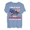 Trucker Truck Driver Dad Father Vintage USA Amerikanische Flagge T-Shirt