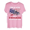 Trucker Truck Driver Dad Father Vintage USA Amerikanische Flagge T-Shirt
