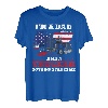 Trucker Truck Driver Dad Father Vintage USA Amerikanische Flagge T-Shirt