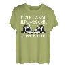 Herren Russland Fernfahrer Kyrillisch Russischer Papa LKW Fahrer T-Shirt